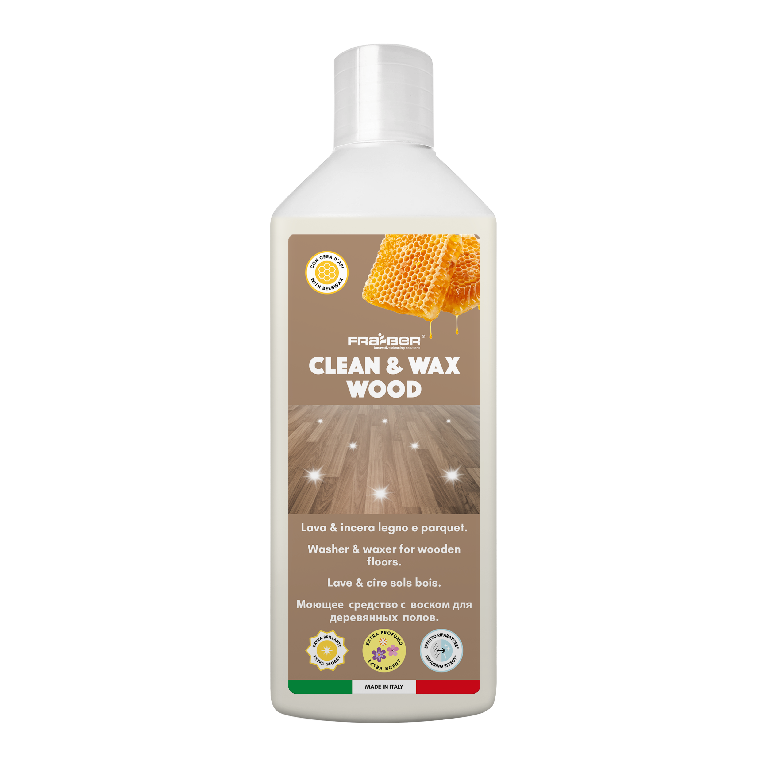 Limpiador Pisos Madera CLEAN & WAX WOOD 1L