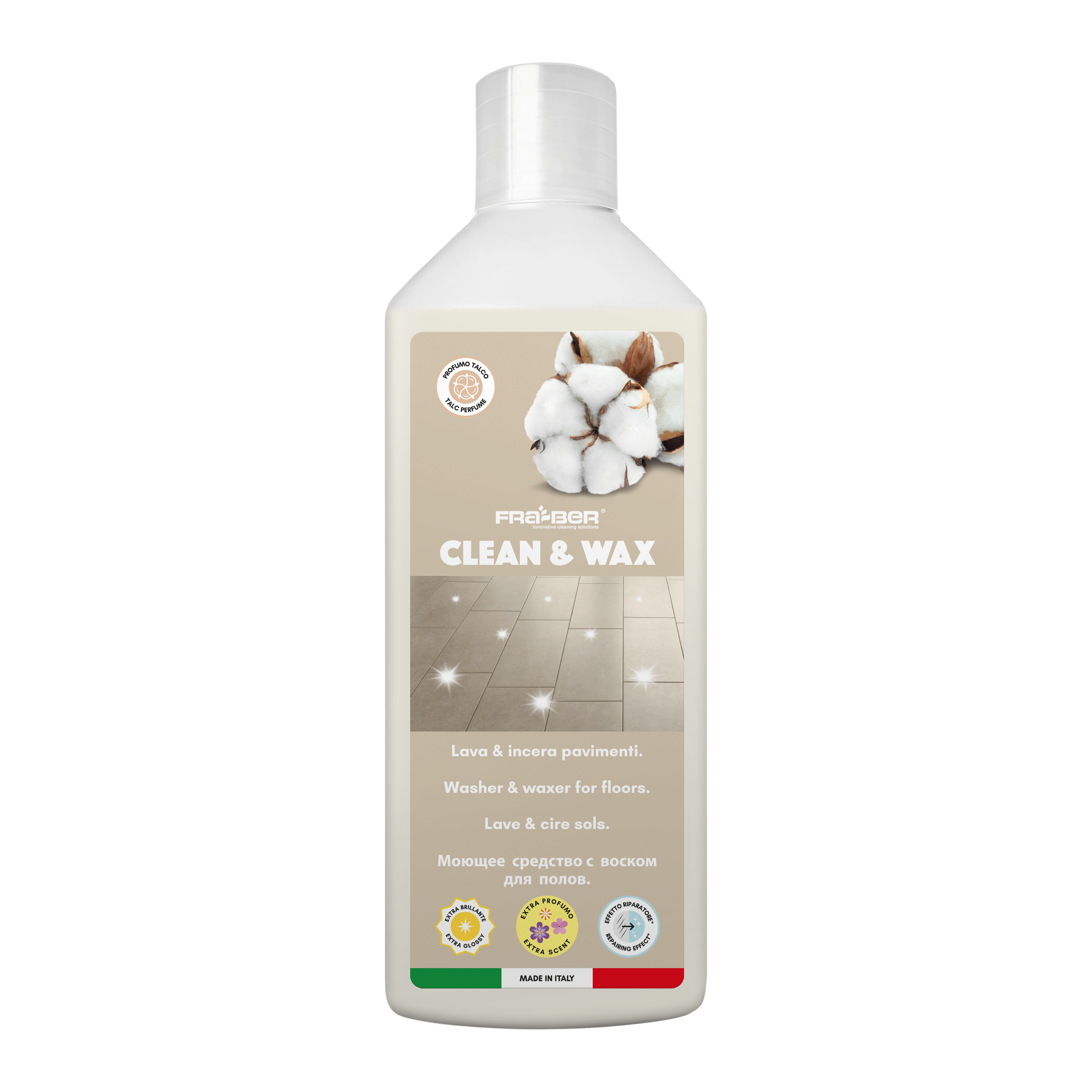 Limpiador de pisos CLEAN & WAX 1L